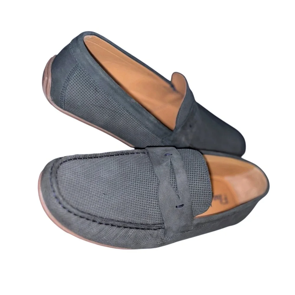 Flag Ltd driving mocs loafers men's nappa glove leather sz 9 Brazil